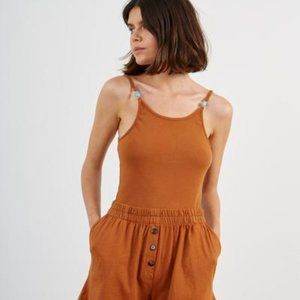 DONNI Henley Short - Cognac - S - NWT